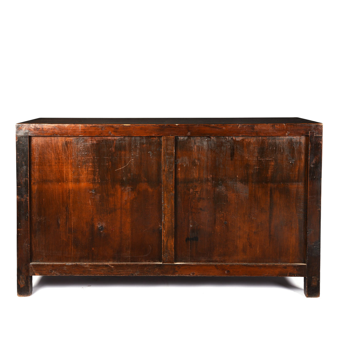 Red Lacquer Chinese Sideboard From Dongbei - Ca 1920 | Indigo Antiques
