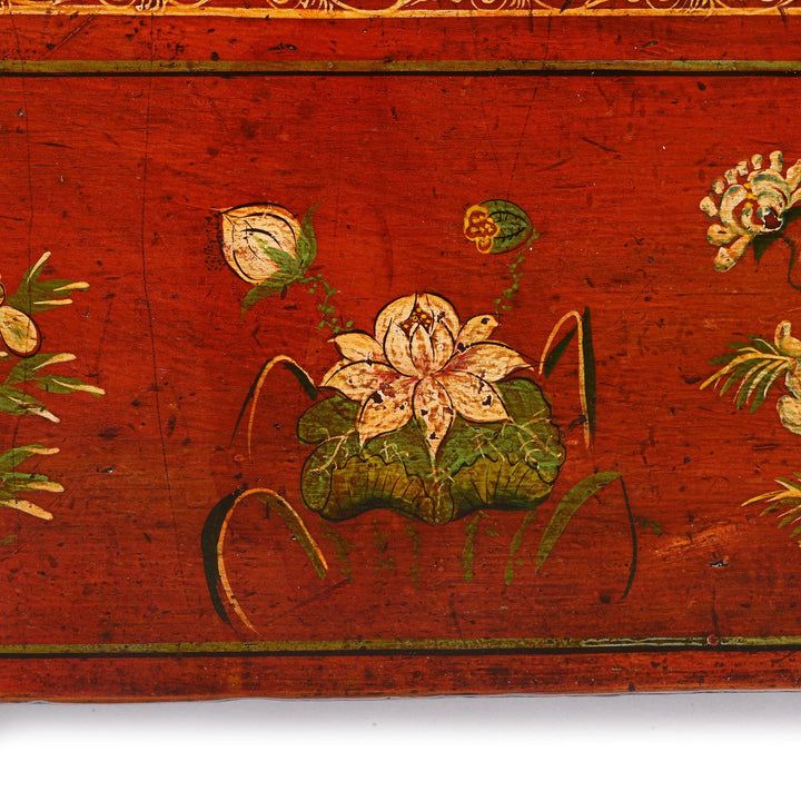 Red Lacquer Chinese Sideboard From Dongbei - Ca 1920 | Indigo Antiques