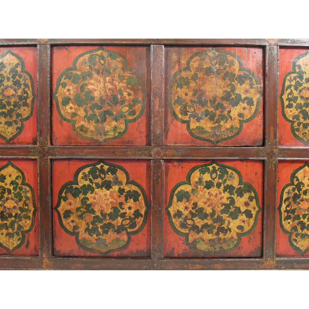 Tibetan Altar Cabinet with Original Painting - 19thC | Indigo Oriental Antiques