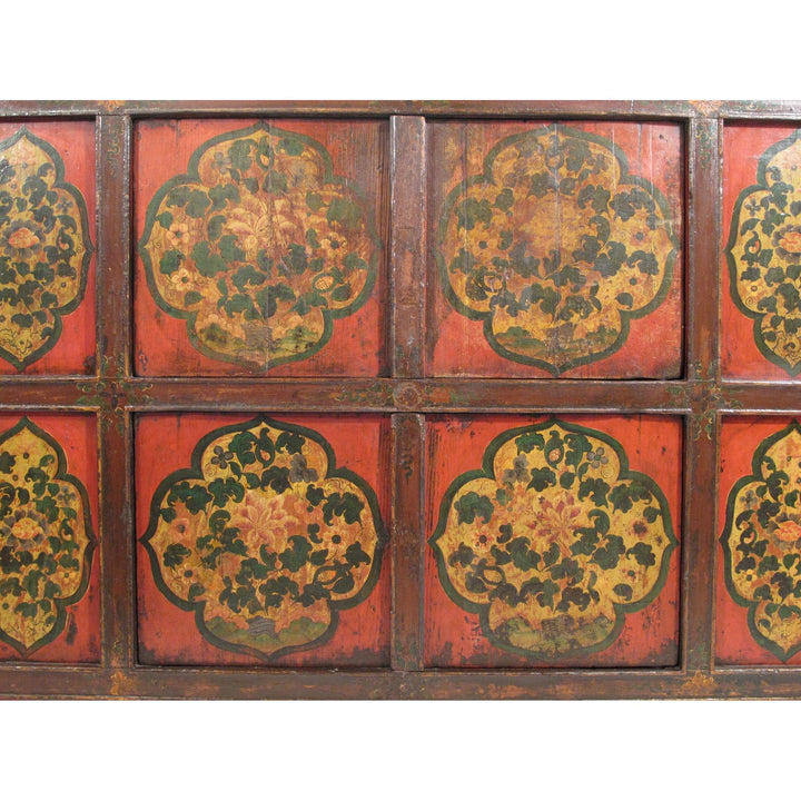 Tibetan Altar Cabinet with Original Painting - 19thC | Indigo Oriental Antiques