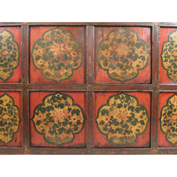 Tibetan Altar Cabinet with Original Painting - 19thC