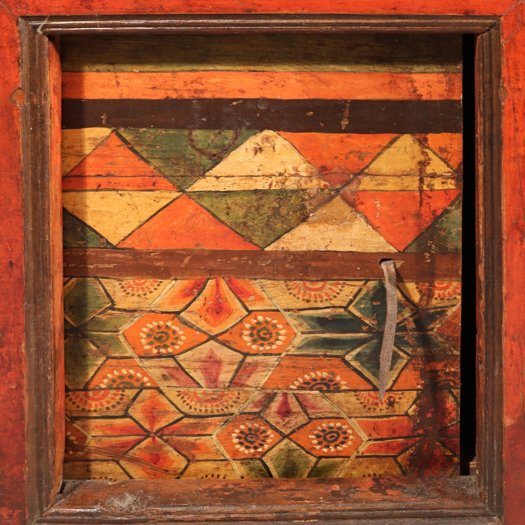 Tibetan Altar Cabinet with Original Painting - 19thC | Indigo Oriental Antiques