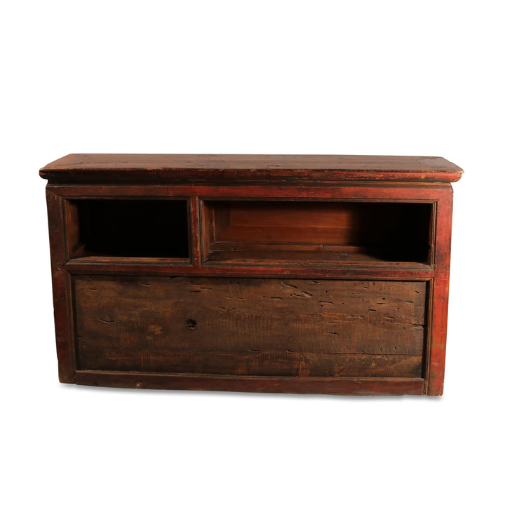 Tibetan Altar Cabinet with Original Painting - 19thC | Indigo Oriental Antiques