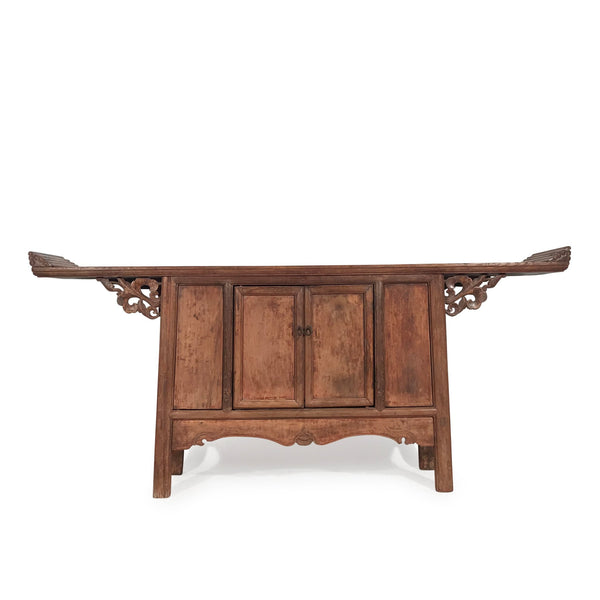 Unusual Console Altar Cabinet From Shanxi - Early 19thC