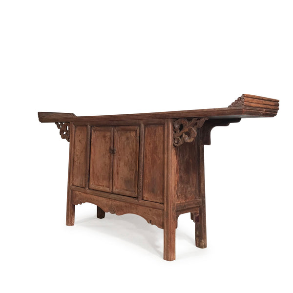 Unusual Console Altar Cabinet From Shanxi - Early 19thC