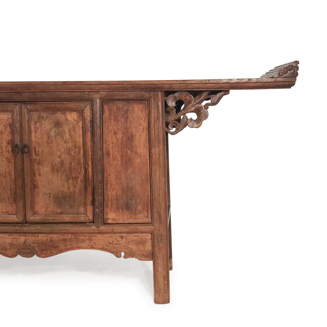 Chinese Altar Cabinet of unusual proportions made from pine & cypress | INDIGO ANTIQUES