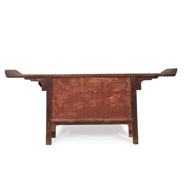 Unusual Console Altar Cabinet From Shanxi - Early 19thC