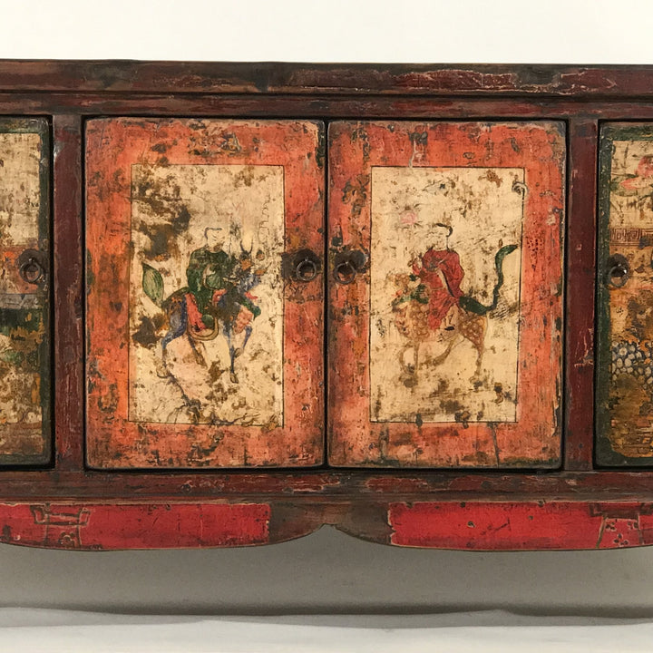 Unusual Painted Sideboard From Mongolia - 19Thc | Indigo Oriental Antiques