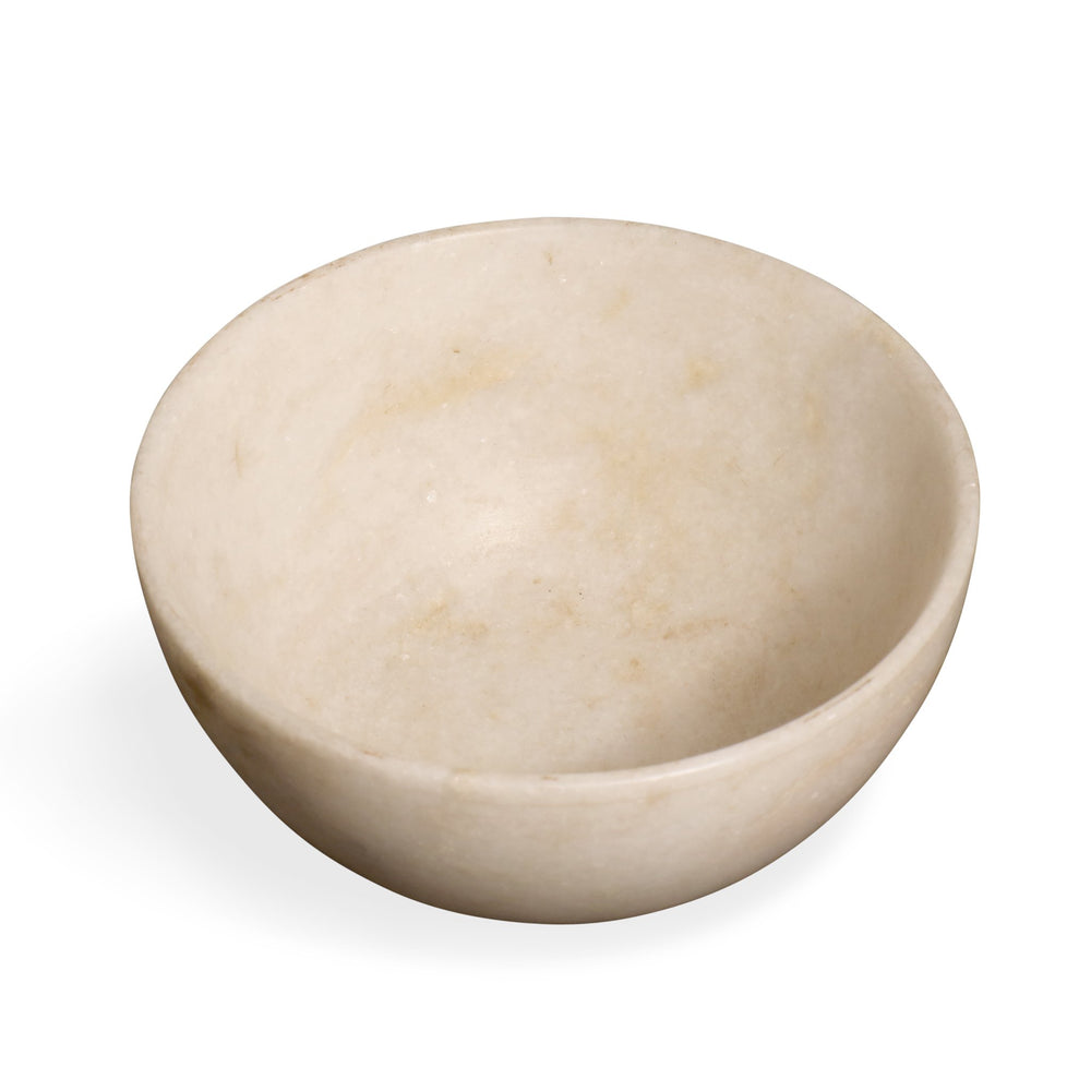 Hand Carved Marble Bowl - 15cm dia. | Indigo Oriental Antiques