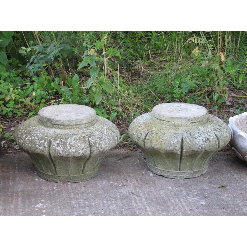 Pair of Stone Pillar Bases from China | Indigo Oriental Antiques