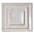 Square Hand Carved Indian White Marble Set of Plates | Indigo Antiques
