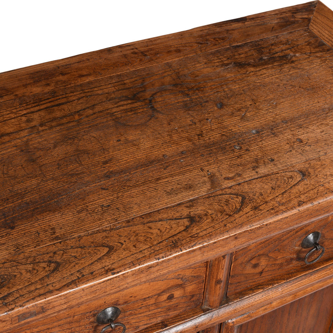 Surface Detail From 2 Drawer Cabinet From Gansu Province - 19thC | Indigo Antiques