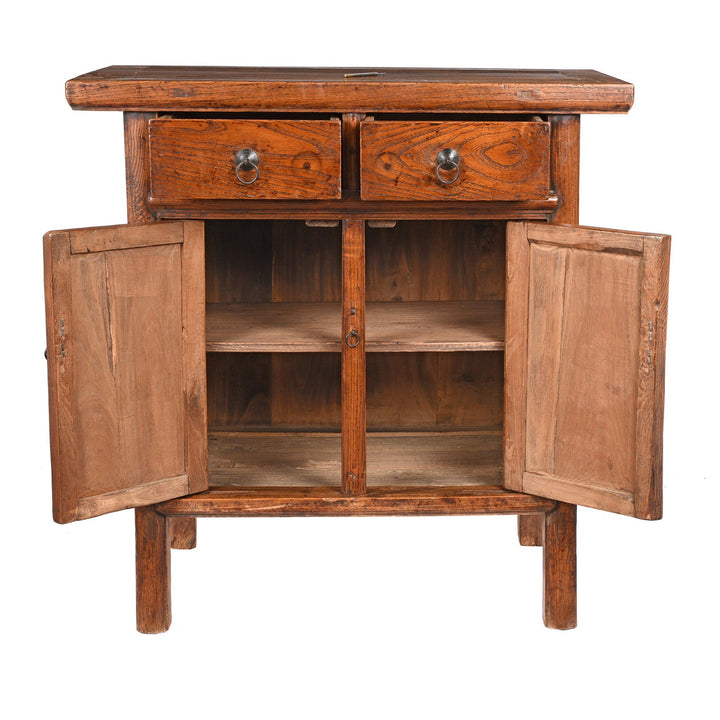 Interior Of 2 Drawer Cabinet From Gansu Province - 19thC | Indigo Antiques 