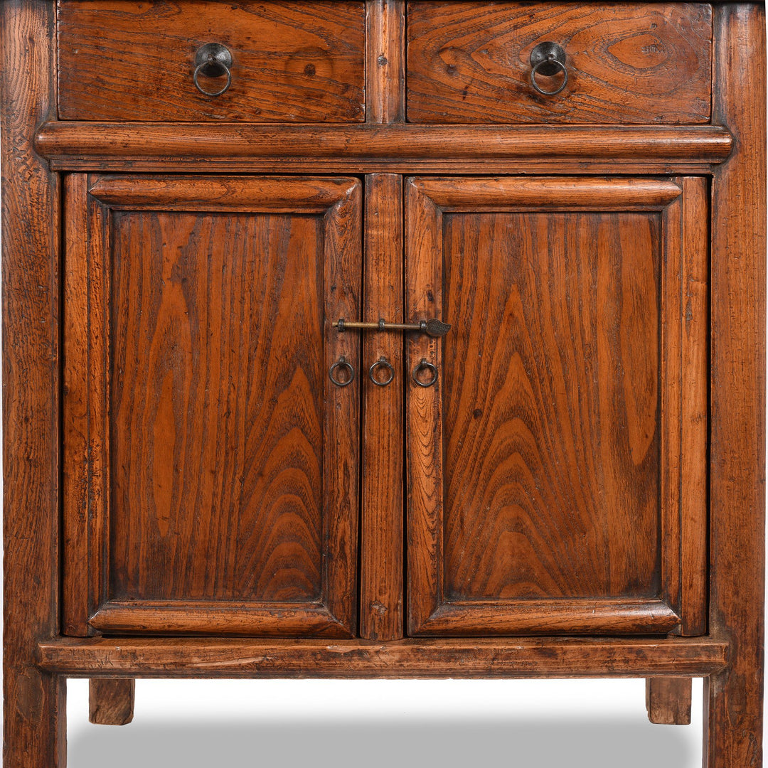 Detail From 2 Drawer Cabinet From Gansu Province - 19thC | Indigo Antiques