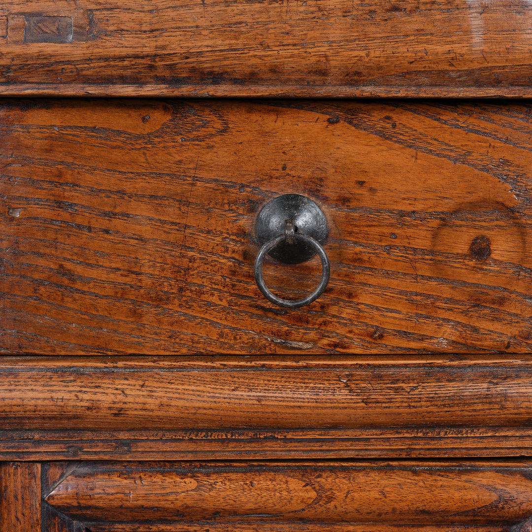 Detail From 2 Drawer Cabinet From Gansu Province - 19thC | Indigo Antiques