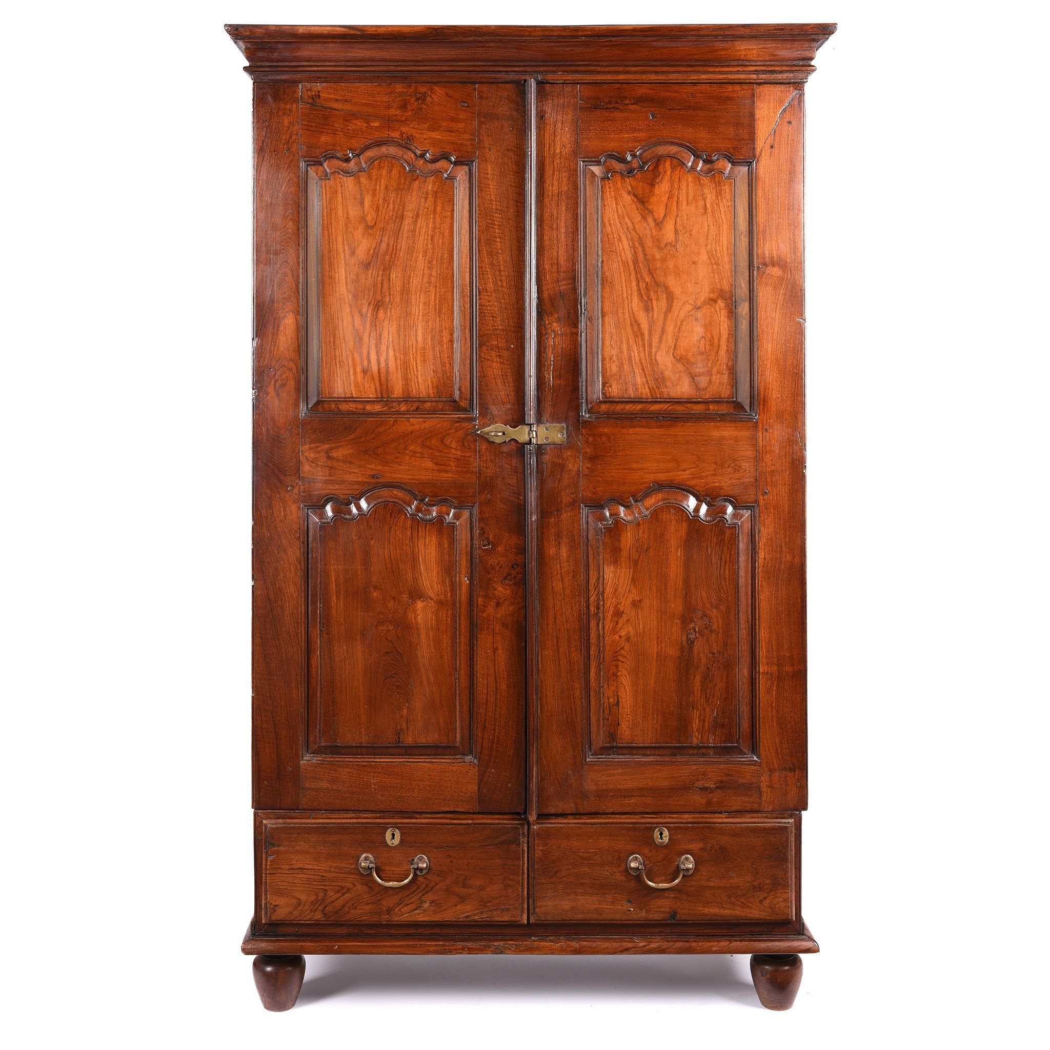 Anglo Indian Linen Cabinet Made from Golden Teak - 19thC | Indigo Antiques