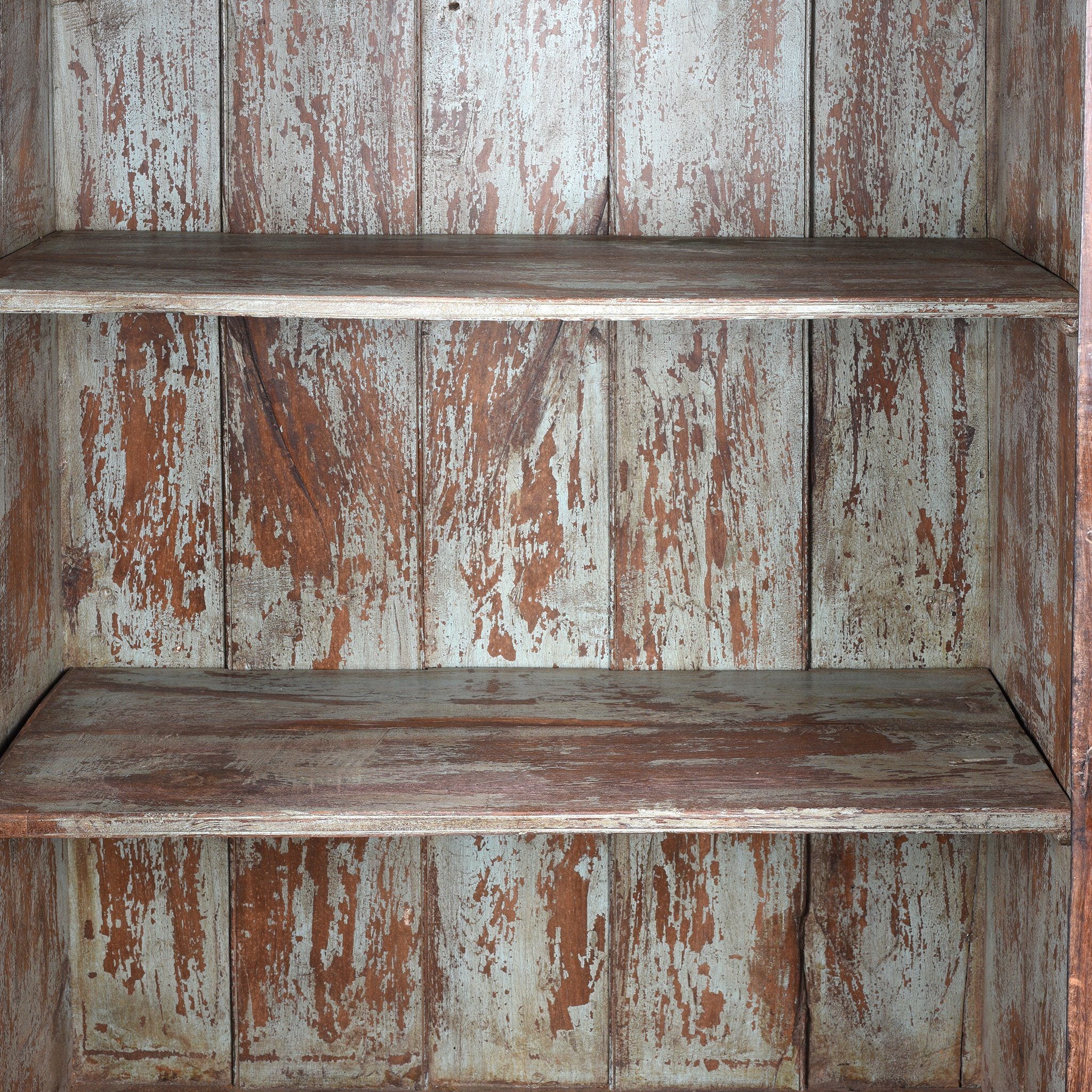 Shelving detail from an Anglo Indian Linen Cabinet Made from Golden Teak - 19thC | Indigo Antiques