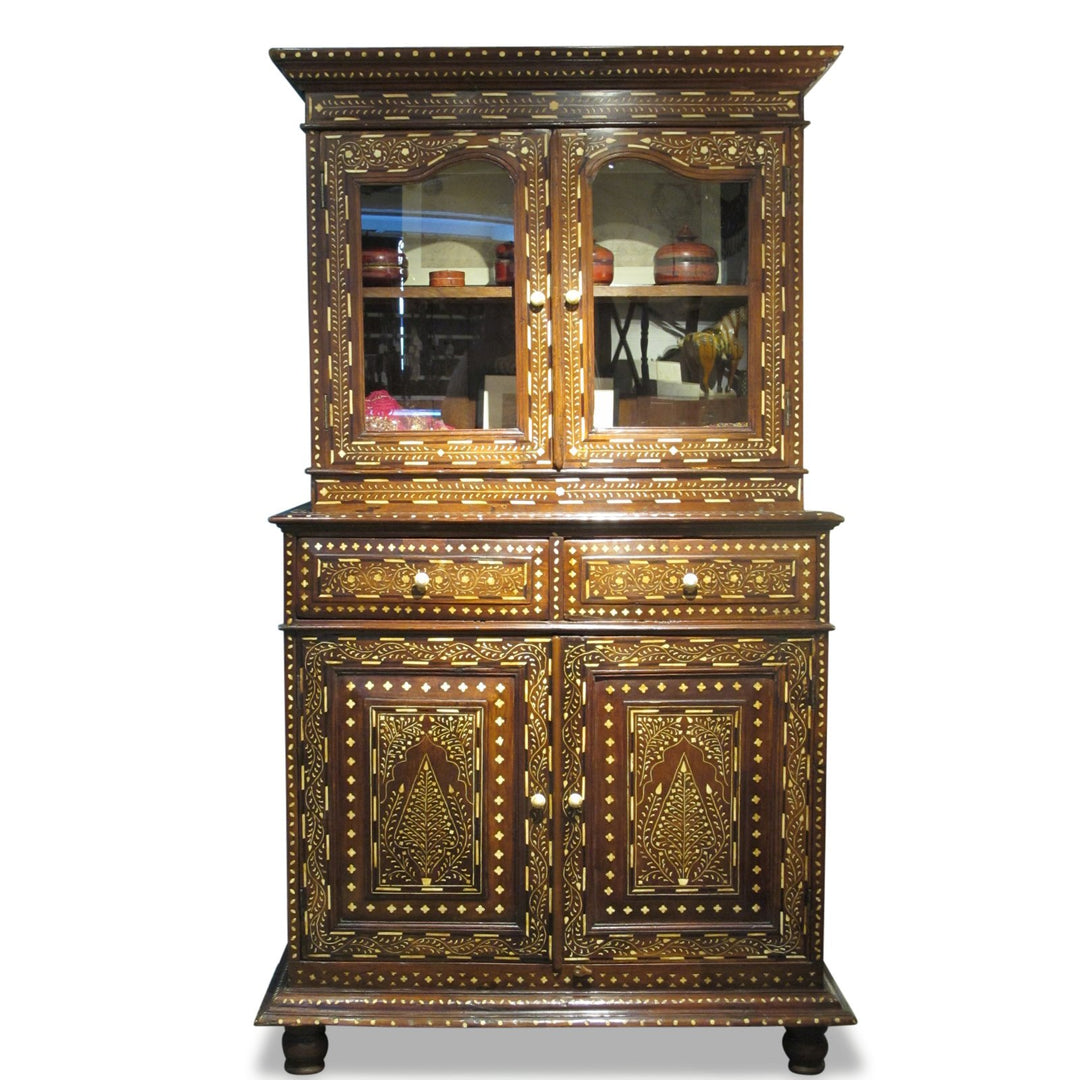 Antique Anglo Indian Bone Inlay Dresser - 19thC | Indigo Oriental Antiques
