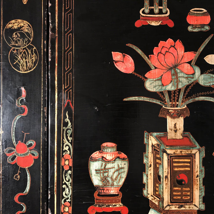 Black Lacquer Wedding Cabinet from Shanxi Province -19thC - 116 x 53.5 x 187(wxdxh cms) - C1492V1