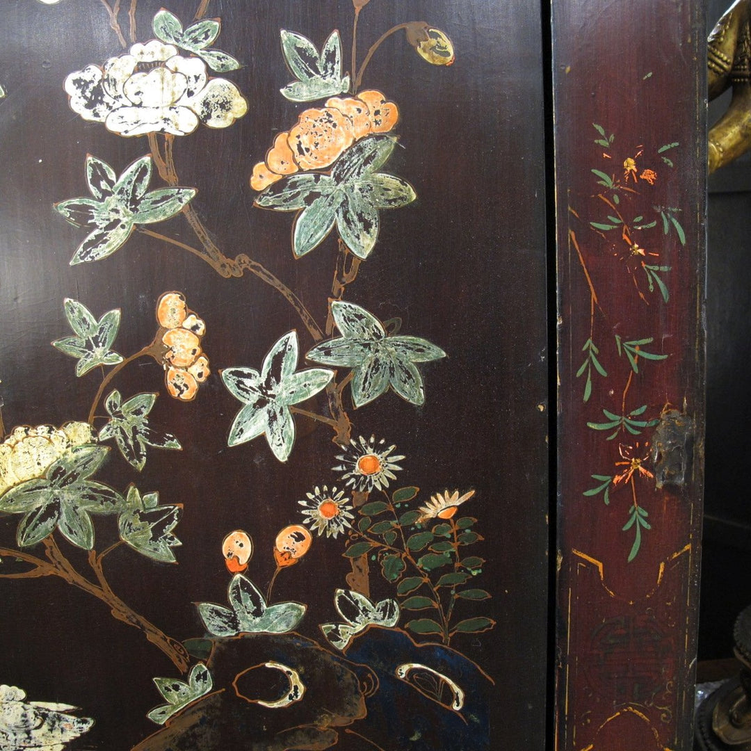 Antique Black Lacquer Wedding Cabinet from Shanxi  - 19thC | Indigo Oriental Antiques