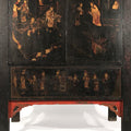 Black Lacquer Wedding Cabinet From Shanxi - Early 19thC