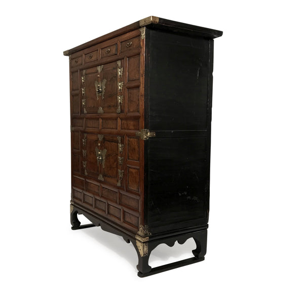 Burr Elm Cabinet From Korea - 19th Century