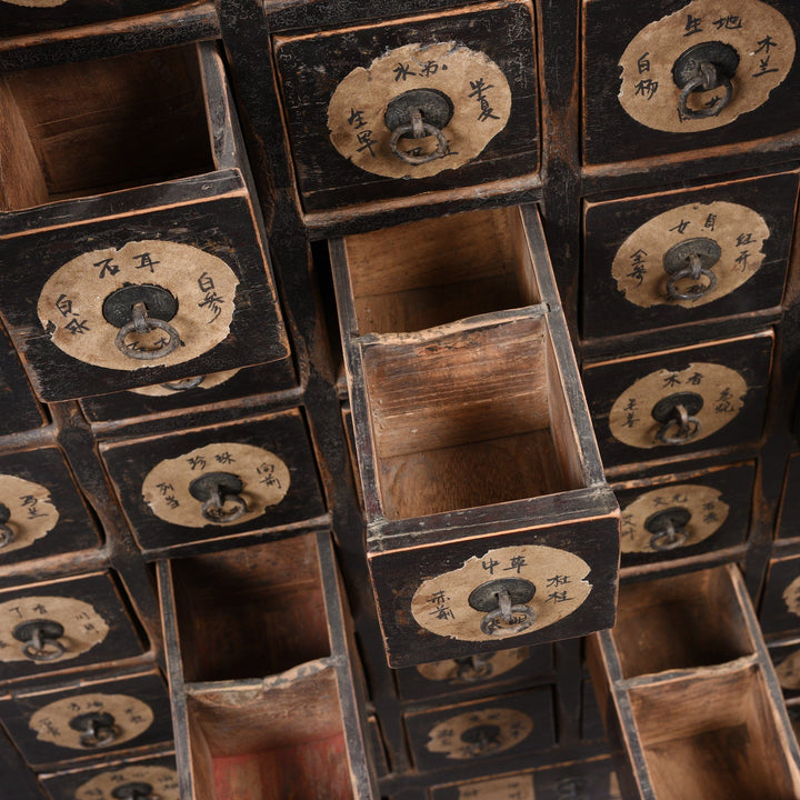 Detail of a Antique Chinese Apothecary Chest From Shanxi - 19thC | Indigo Antiques