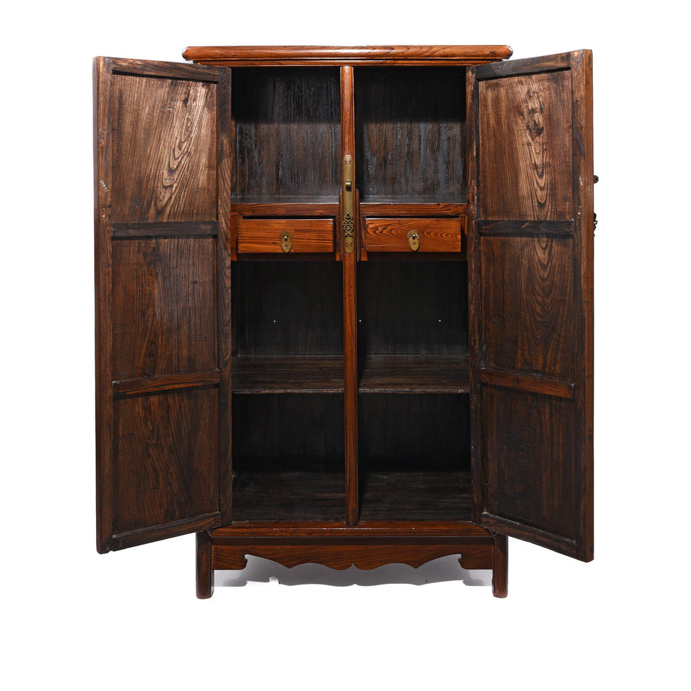 Chinese Elm Tapered Cabinet - Late 20thC | Indigo Antiques