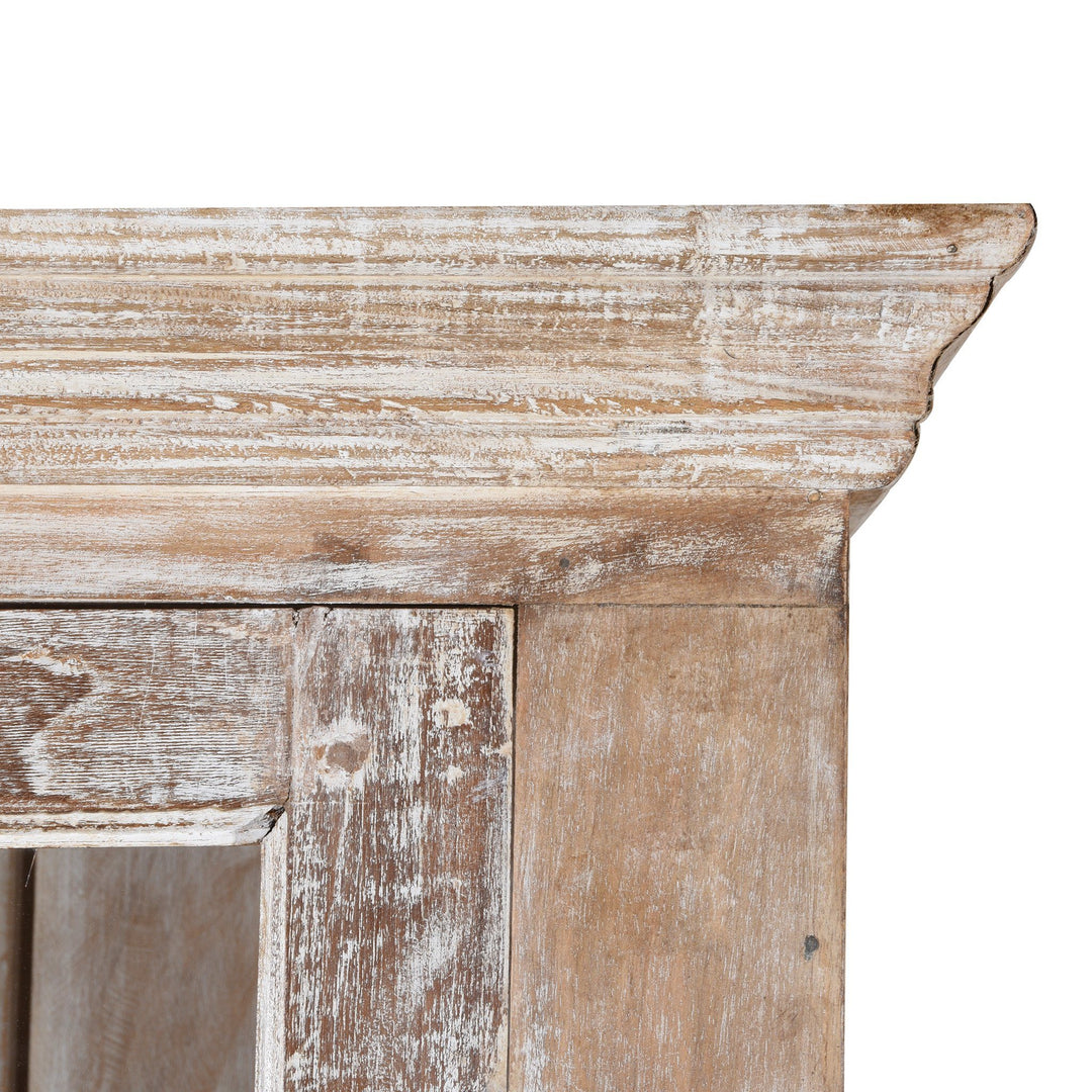 Glazed Book Cabinet Made From Reclaimed Teak | Indigo Antiques