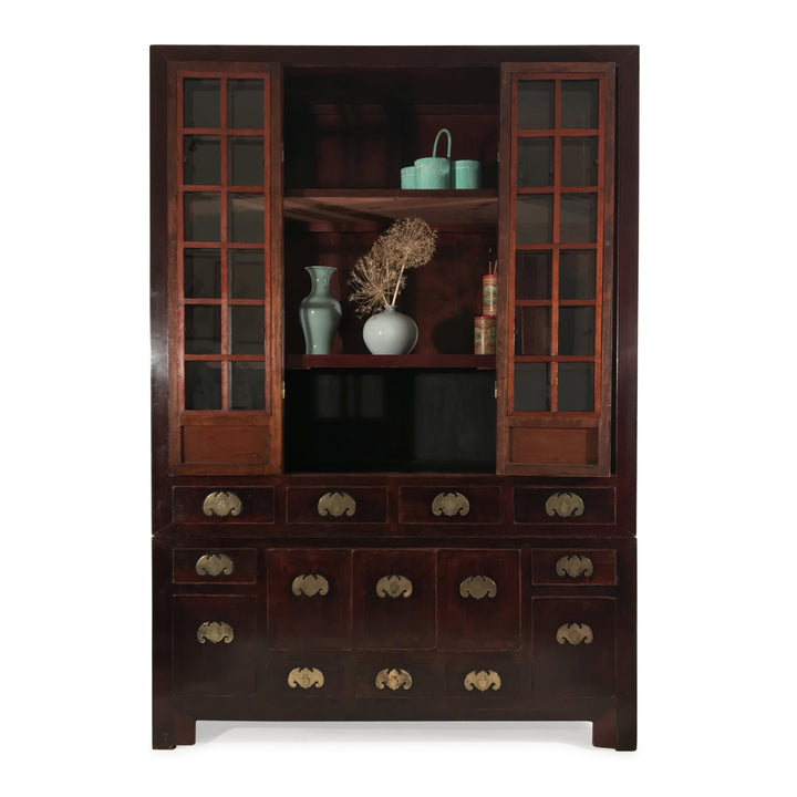 Glazed Tianjin Display Cabinet From China - 19thC | Indigo Oriental Antiques