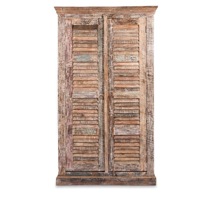 Louvre Door Cabinet Made From Reclaimed Wood