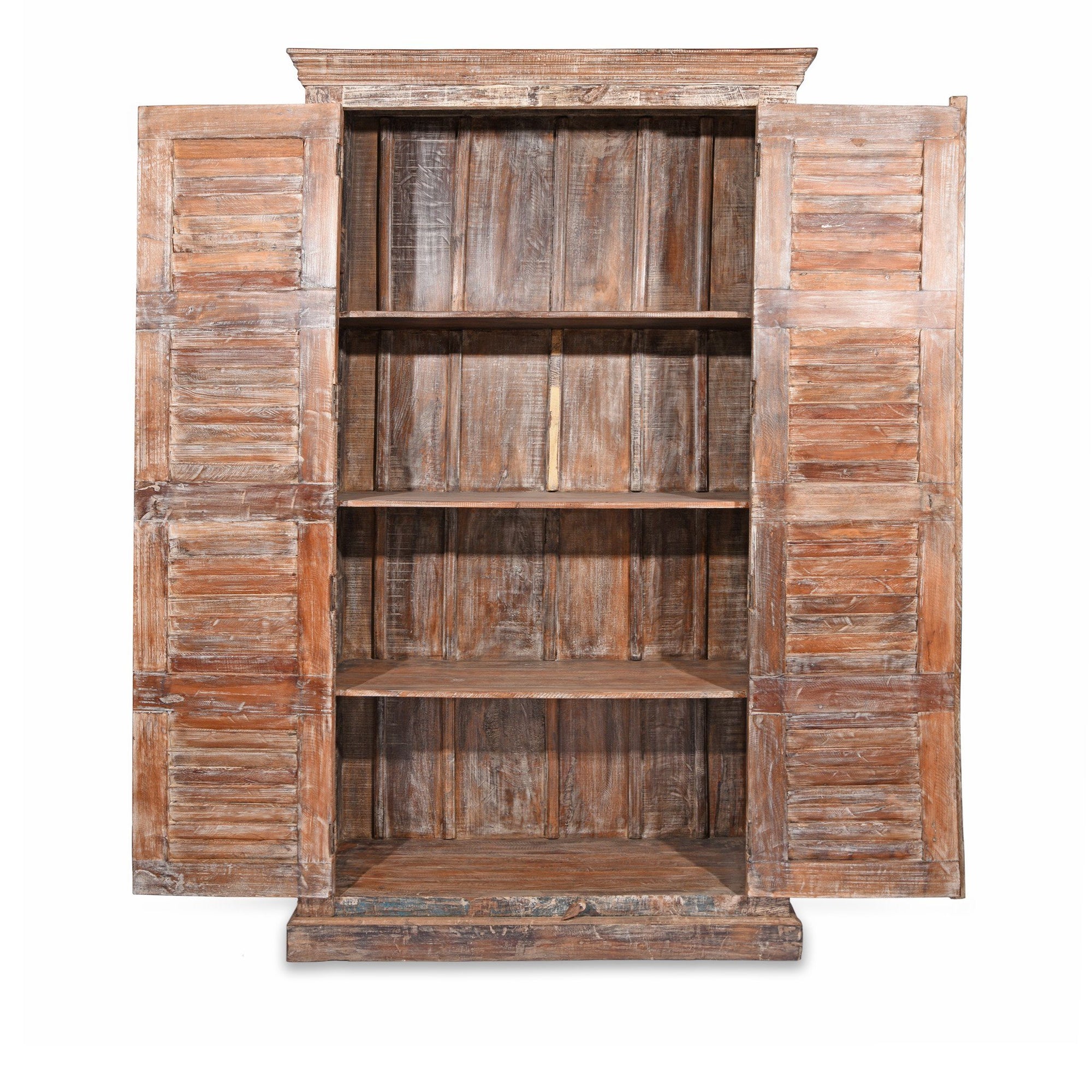 Louvre Door Cabinet Made From Reclaimed Wood