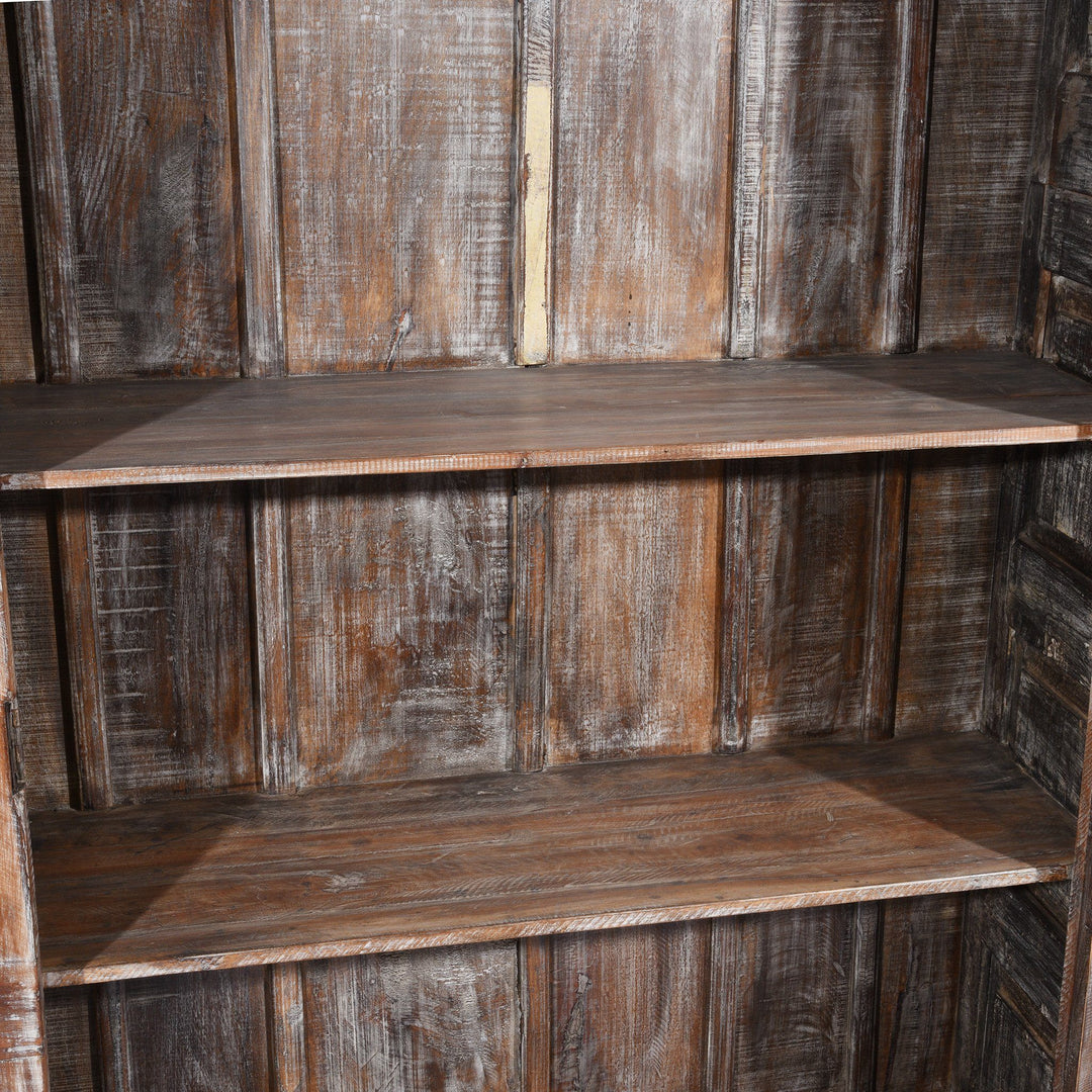 Louvre Door Cabinet Made From Reclaimed Wood