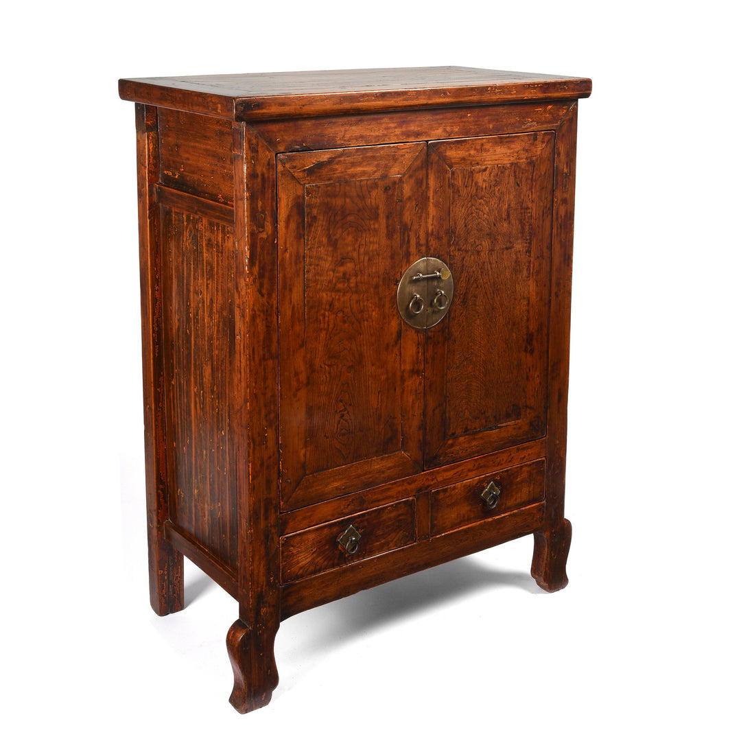 Mulberry & Poplar Chinese Cabinet From Gansu - 19thC | Indigo Antiques