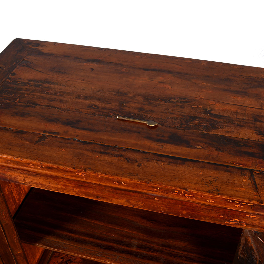 Mulberry & Poplar Chinese Cabinet From Gansu - 19thC | Indigo Antiques