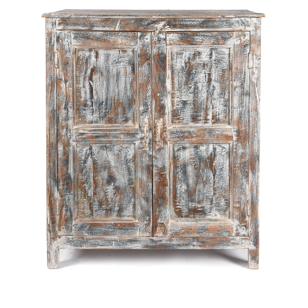 Old Painted Teak Cabinet - Ca 1920 | Indigo Antiques