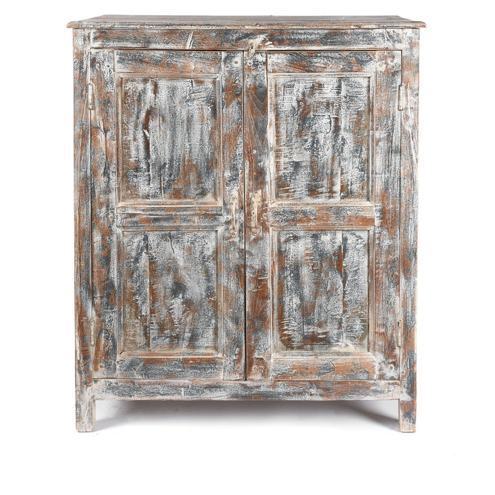 Old Painted Teak Cabinet - Ca 1920 | Indigo Antiques