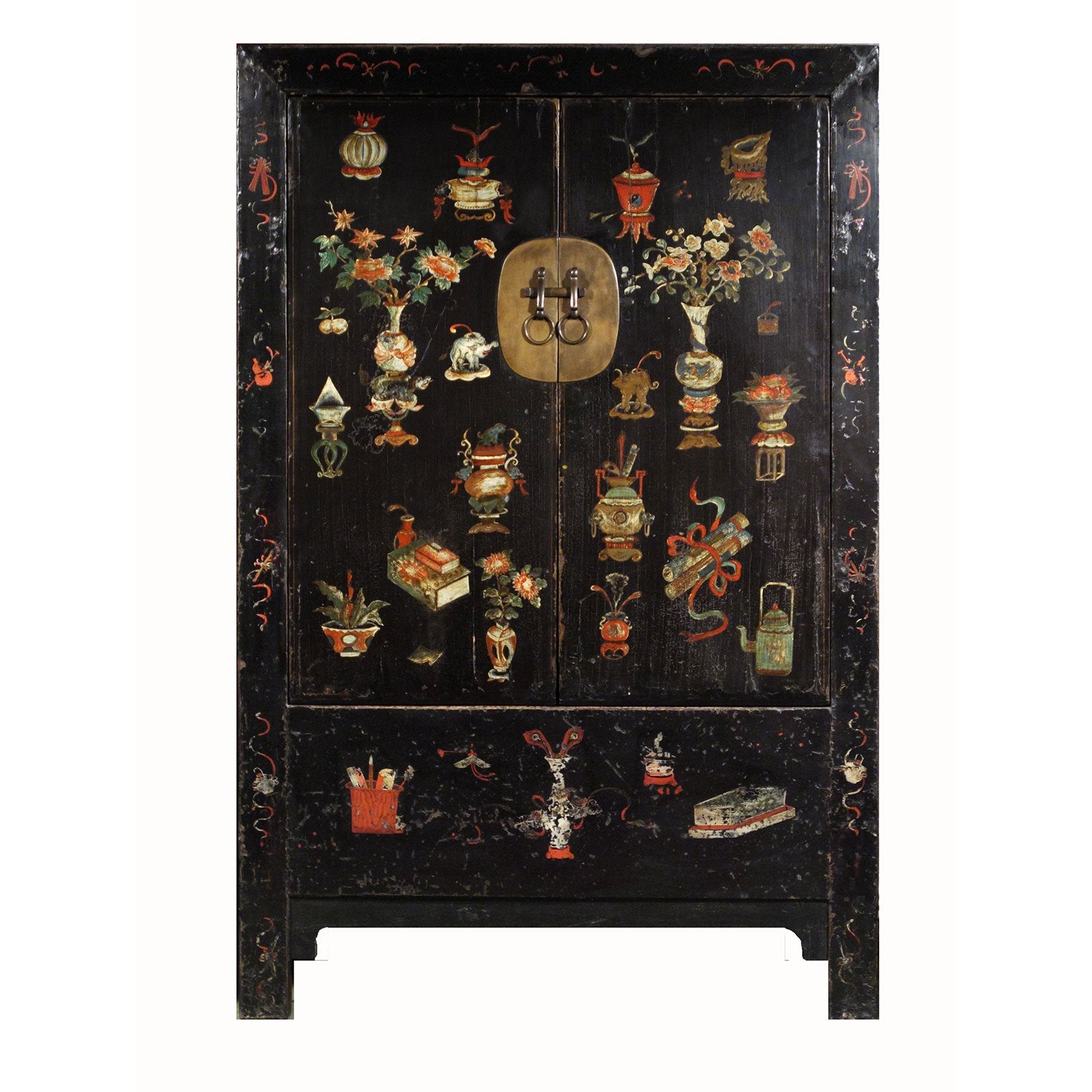 Original Black Lacquer Cabinet - From Shanxi Province - 19thC | Indigo Oriental Antiques