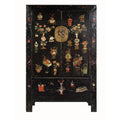Original Black Lacquer Cabinet - From Shanxi Province - 19thC