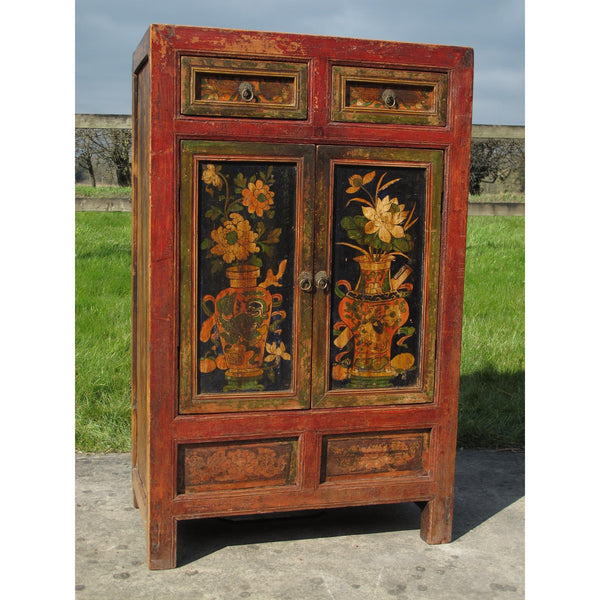 Painted Cabinet From Mongolia 19thC