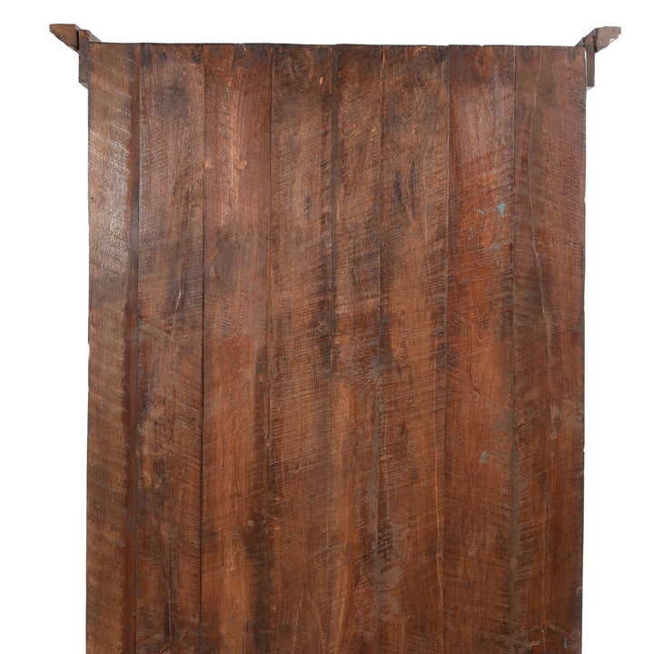 Back detail from a Painted Cabinet With Original Painting From Maharashtra - 19thC | Indigo Antiques