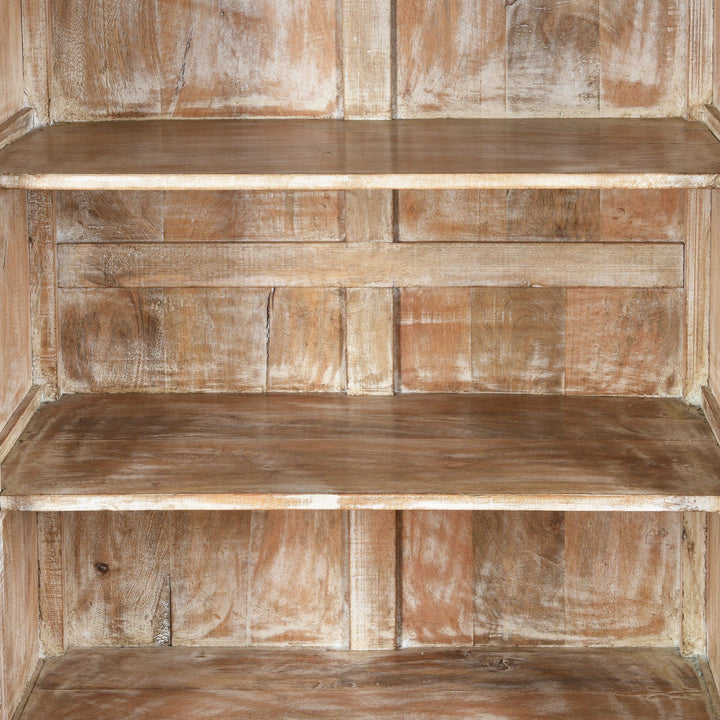 Painted Louvre Cabinet Made From Reclaimed Teak | Indigo Antiques