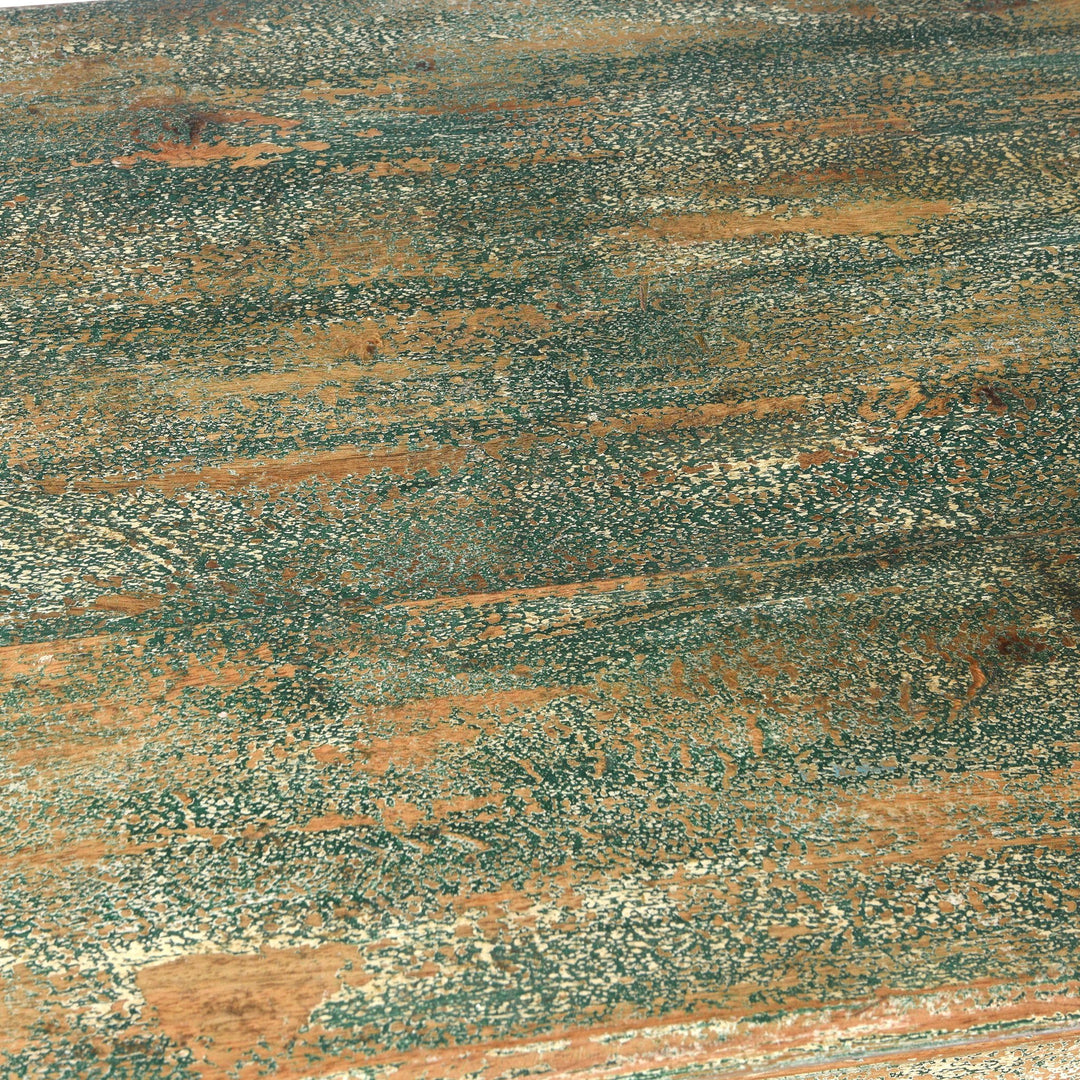 Painted Louvre Cabinet Made From Reclaimed Teak | Indigo Antiques