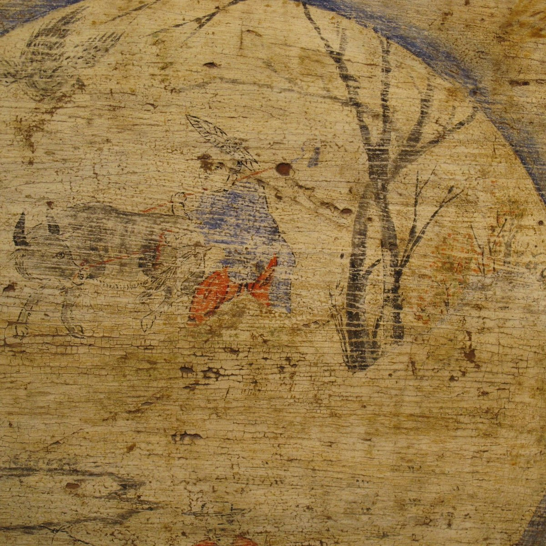 Painted Tibetan Cabinet from 19th century Qinghai | Indigo Oriental Antiques