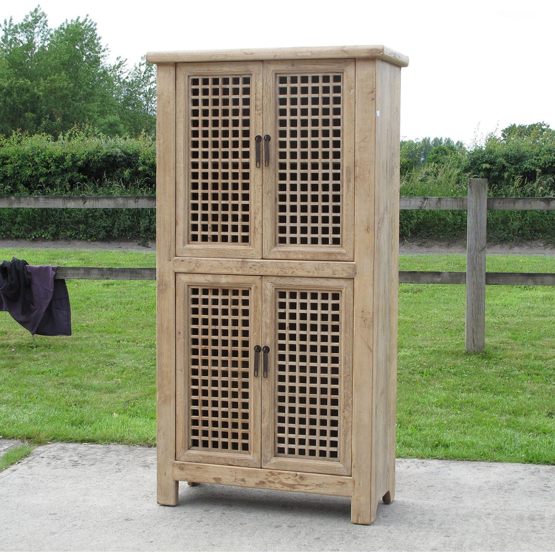 Pine Lattice Cabinet | Indigo Oriental Antiques