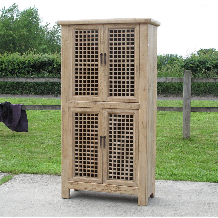Pine Lattice Cabinet | Indigo Oriental Antiques