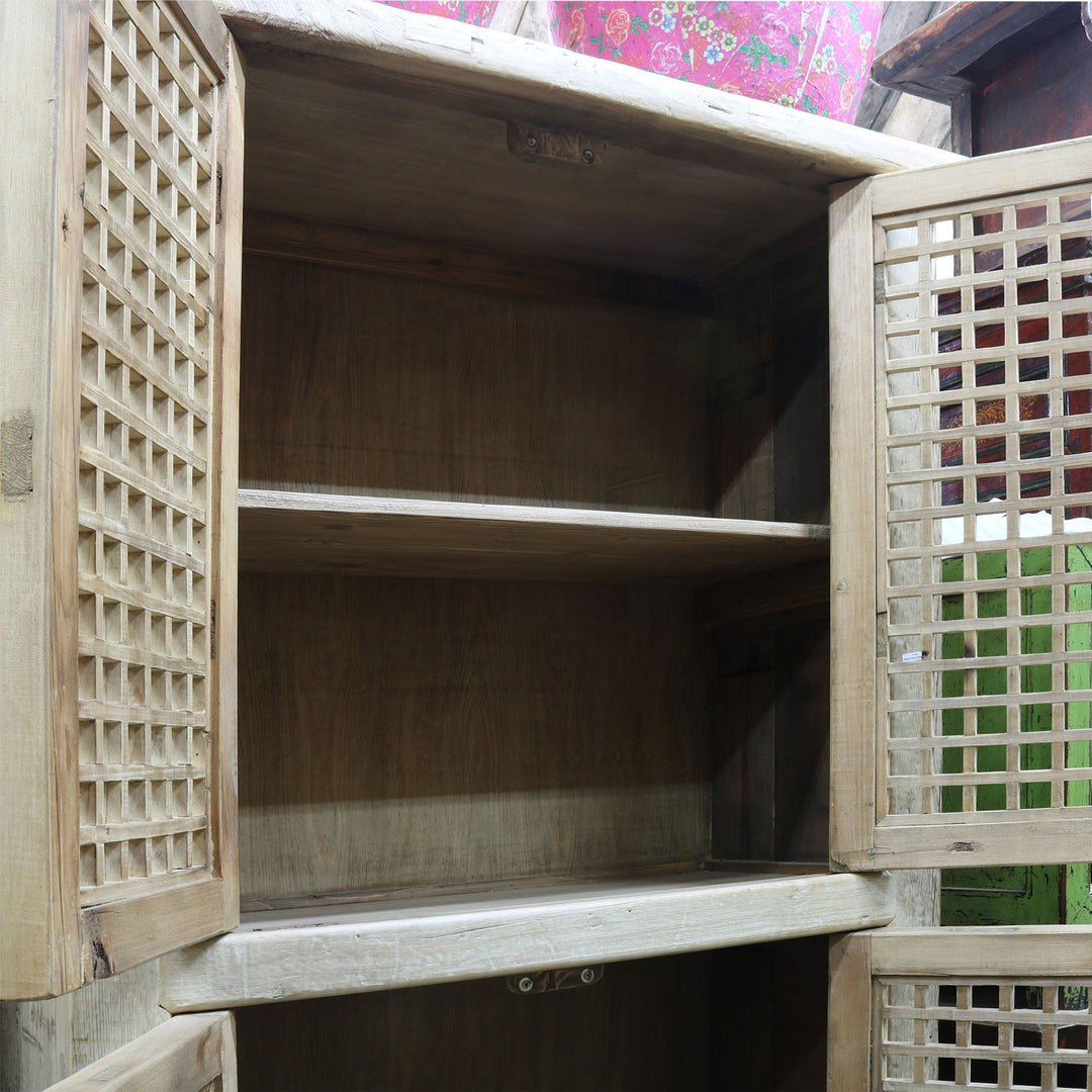 Pine Lattice Cabinet | Indigo Oriental Antiques