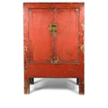 Red Lacquer Chinese Wedding Cabinet from Shanxi - Early 19thC