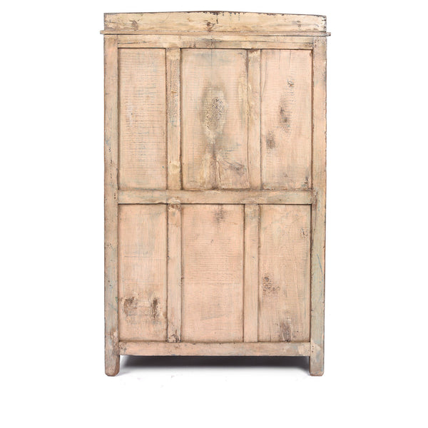 Vintage Blue Painted Display Cabinet - Ca 1920
