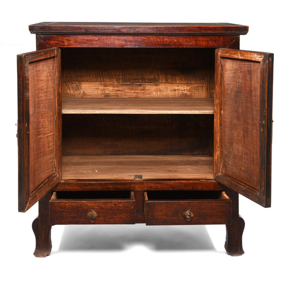 Walnut Cabinet From Gansu - 19thC